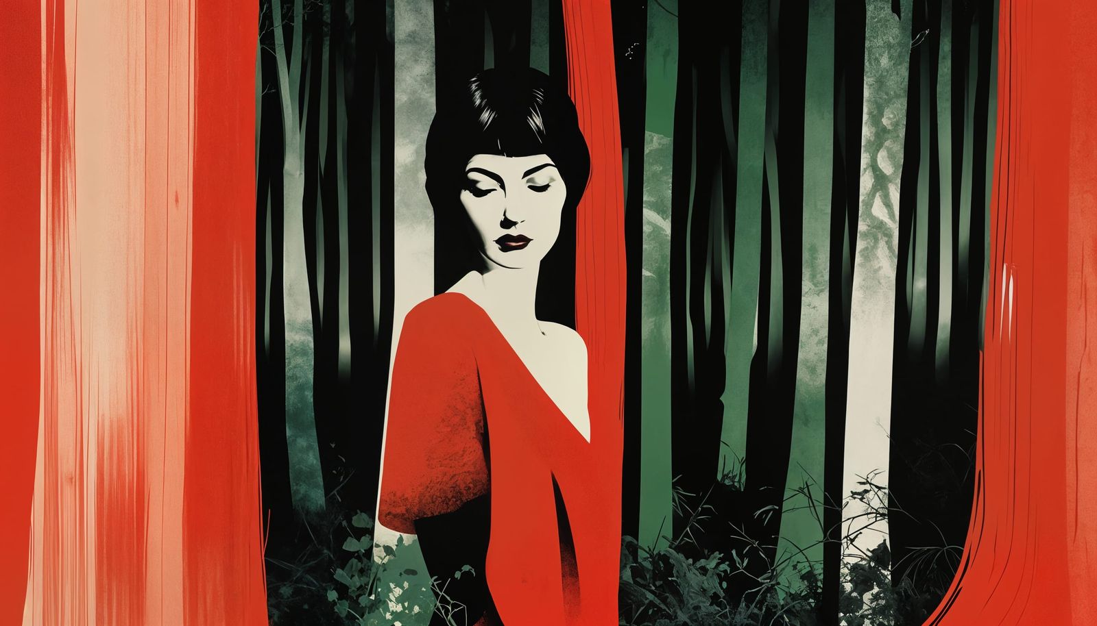 Ethereal Forest Dream in Post-Modernist Style