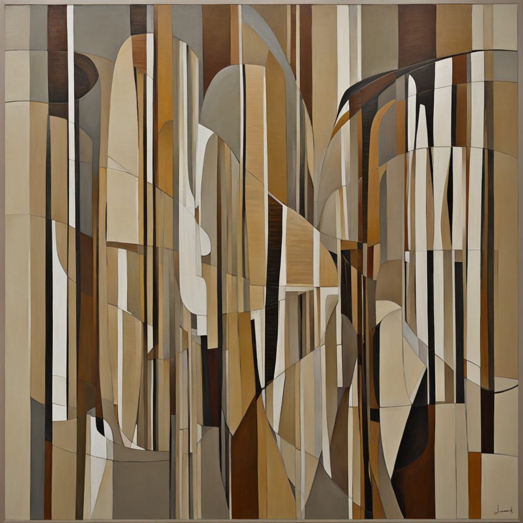 Geometric Abstraction in Earth Tones