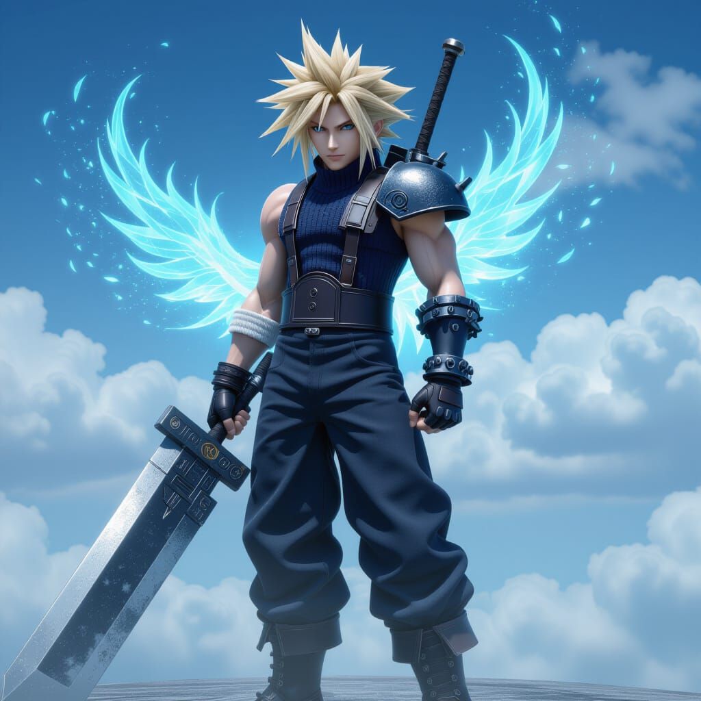 Cloud Strife in Intricate Detail