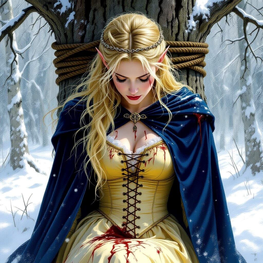 Finduilas: Death in a Snowy Forest, Tolkien Art