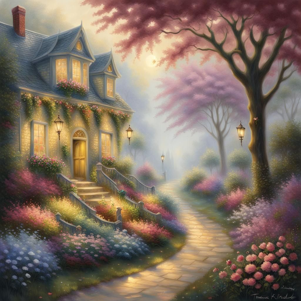 Ethereal Fantasy Garden Yields Golden Apples