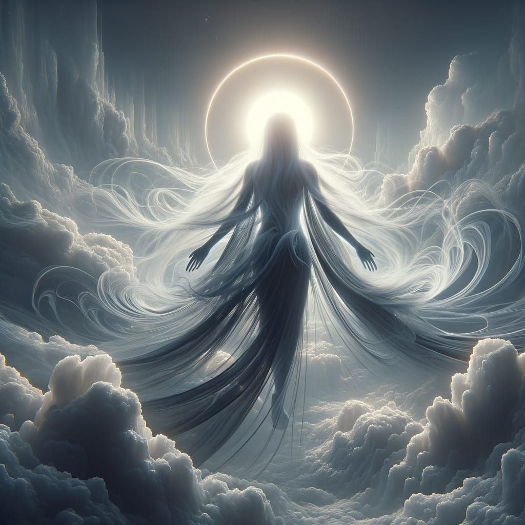Celestial Spirit in Ethereal Glow