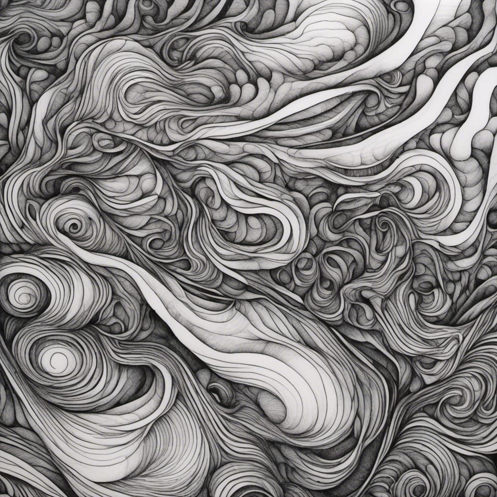 a coloring page with an artistic, abstract representation of swirling Slurpee colors.
 <lora:Pyrography:1.0>