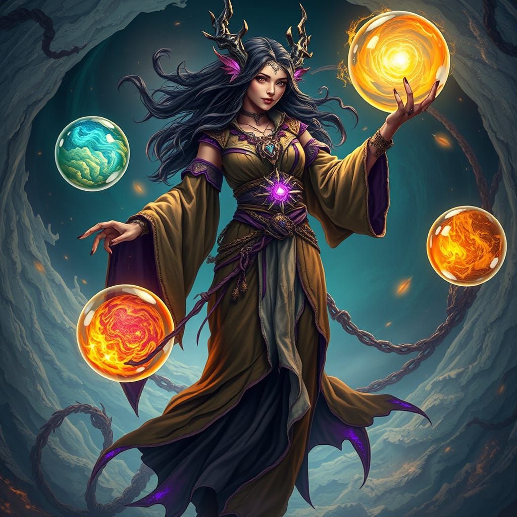 Majestic Dragonkin Elemental Shaman Mastering Nature's Force...