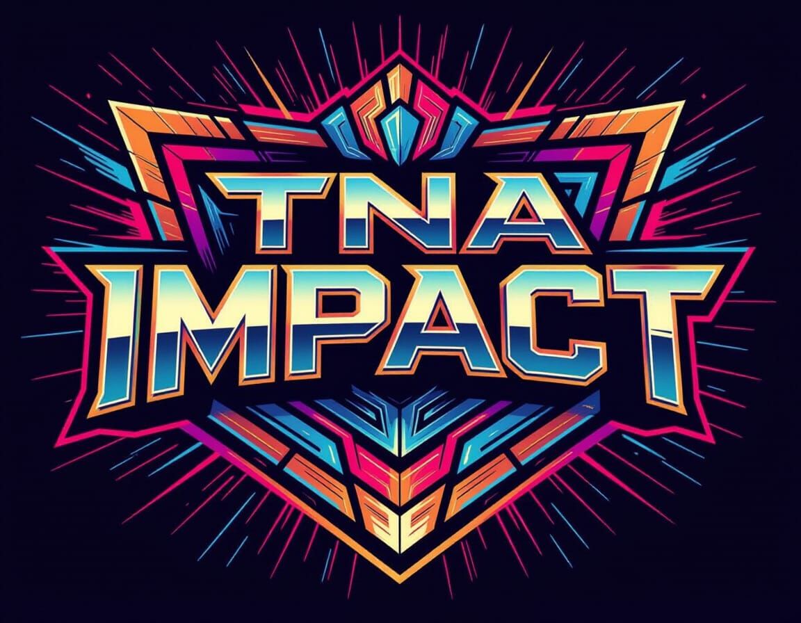 A logo that says TNA impact from 2009