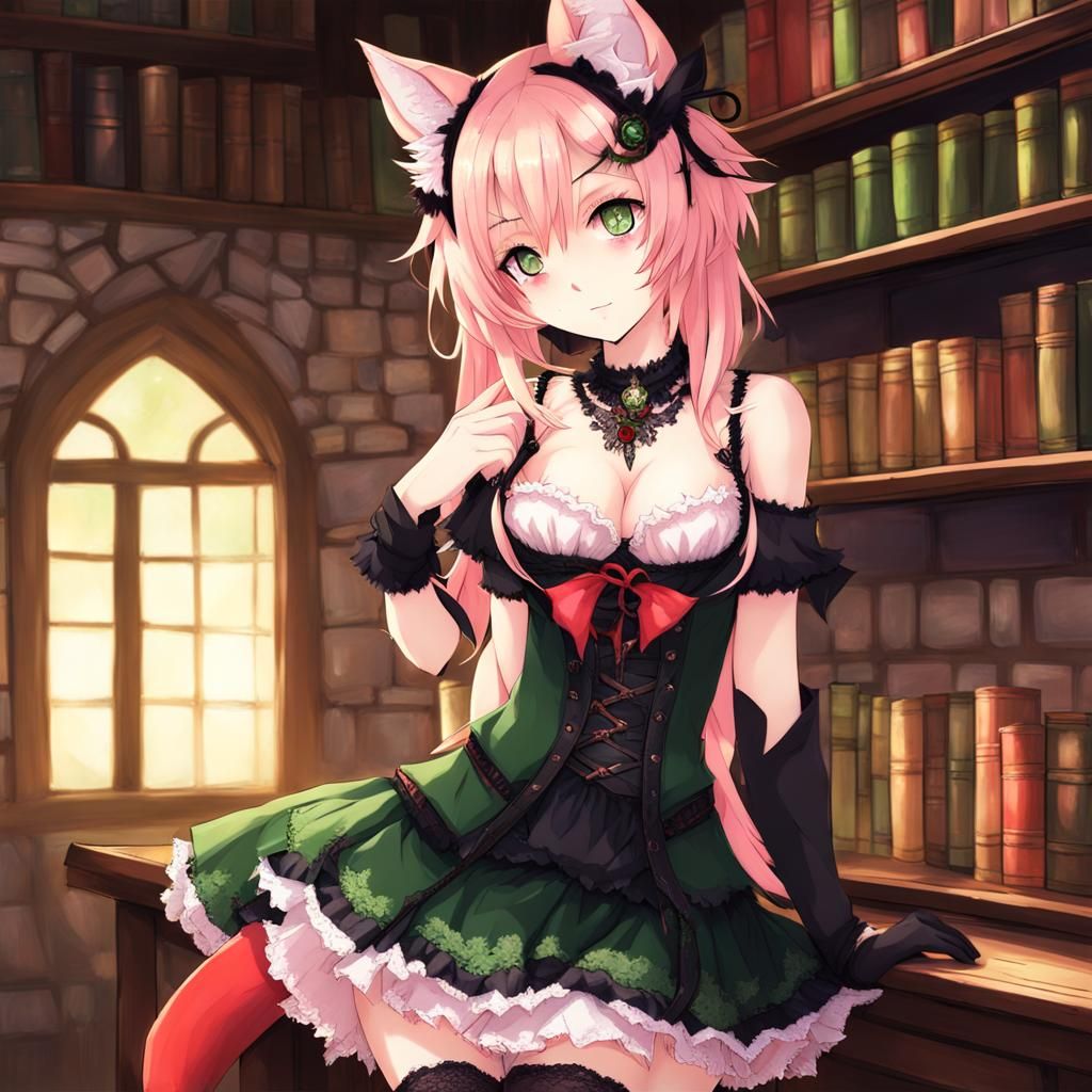 Catgirl librarian
