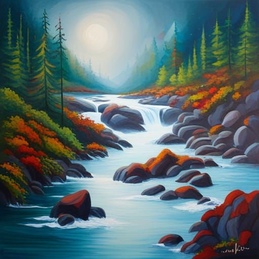 Spiritual Acrylic Painting