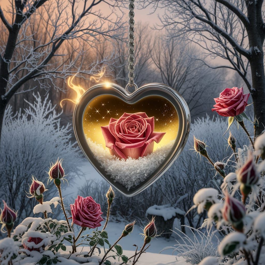 Winter Garden Blooms: Phoenix Rises in Turner-esque Light