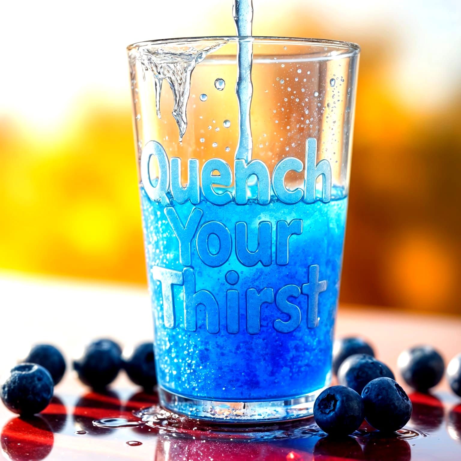 QUENCH YOUR THIRST Blueberry Slushie