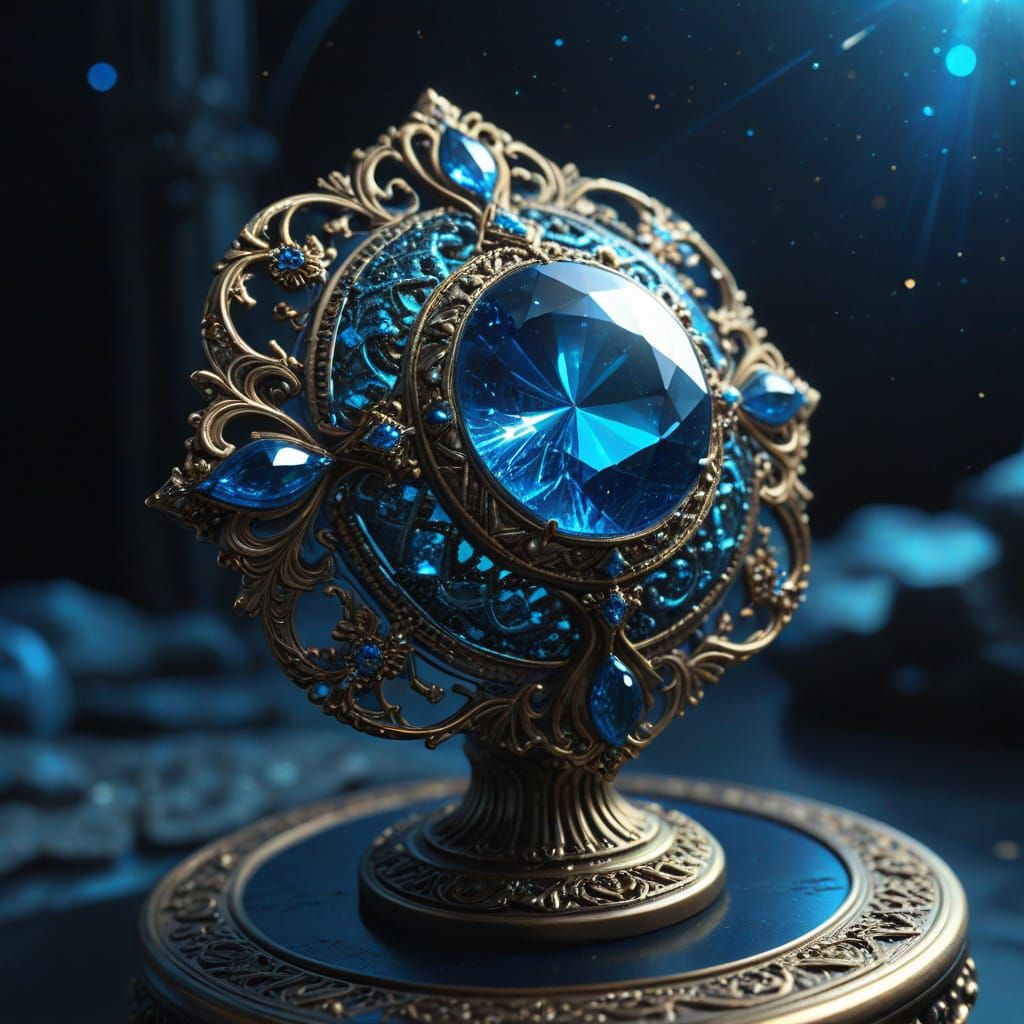 Ethereal Brooch Illuminated by Celestial Light