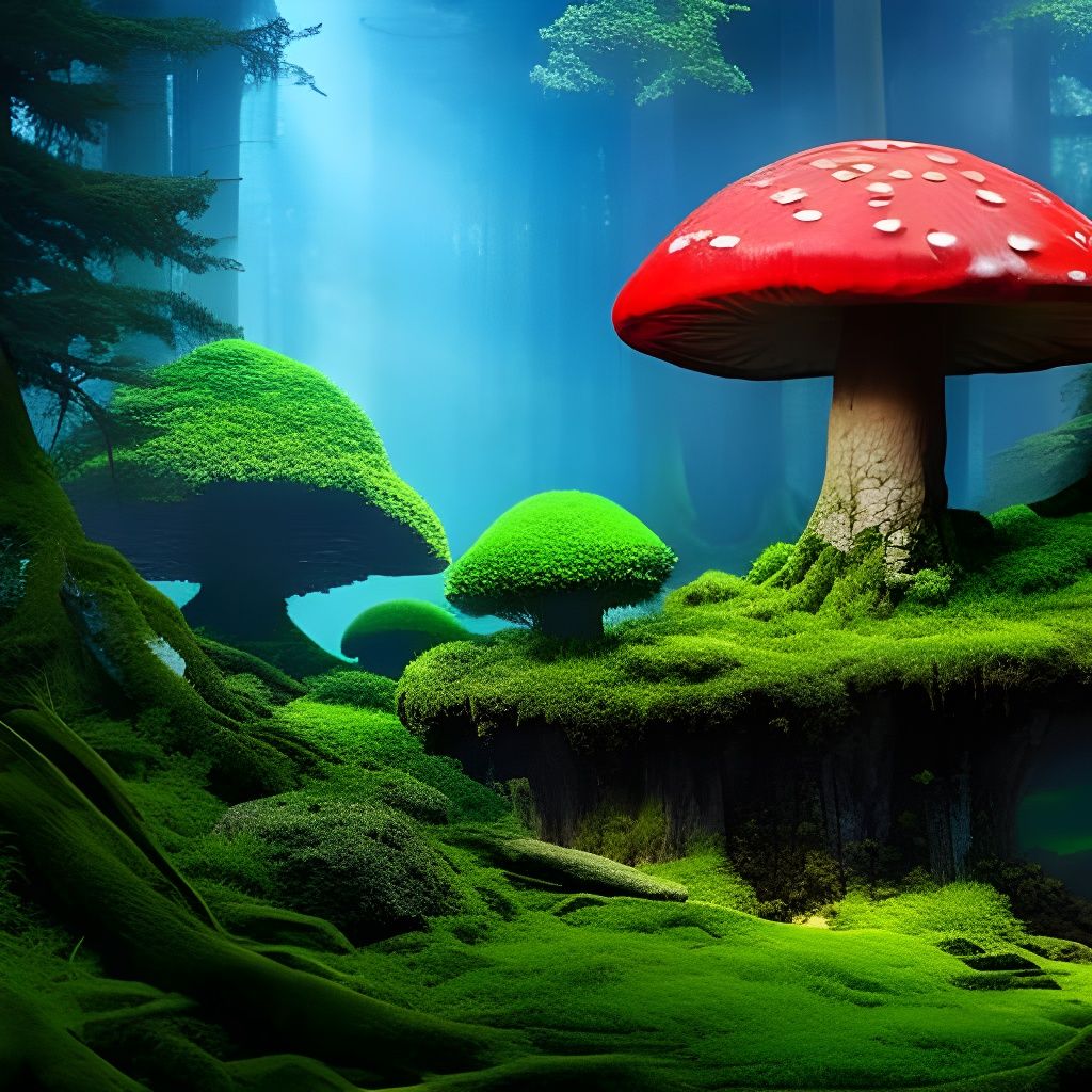 Fairytale Mushroom House in Enchanted Forest