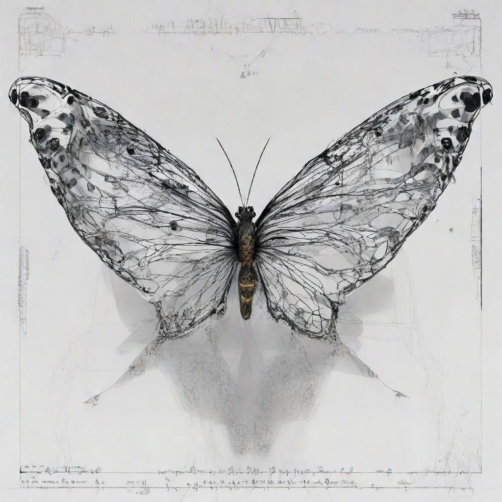 Leopard Creature with Lorenz Attractor Chaos Patterns