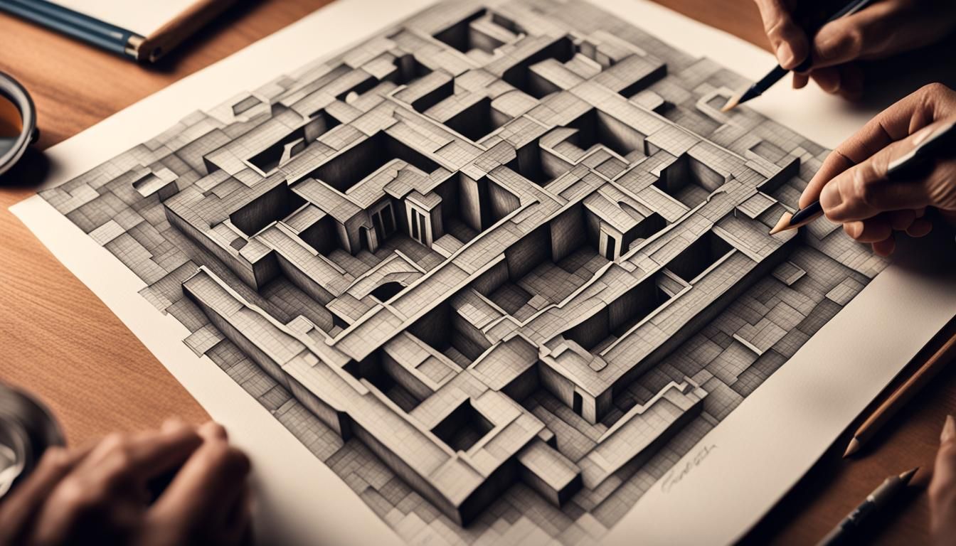 MC Escher Inspired 3D Geometric Illusion