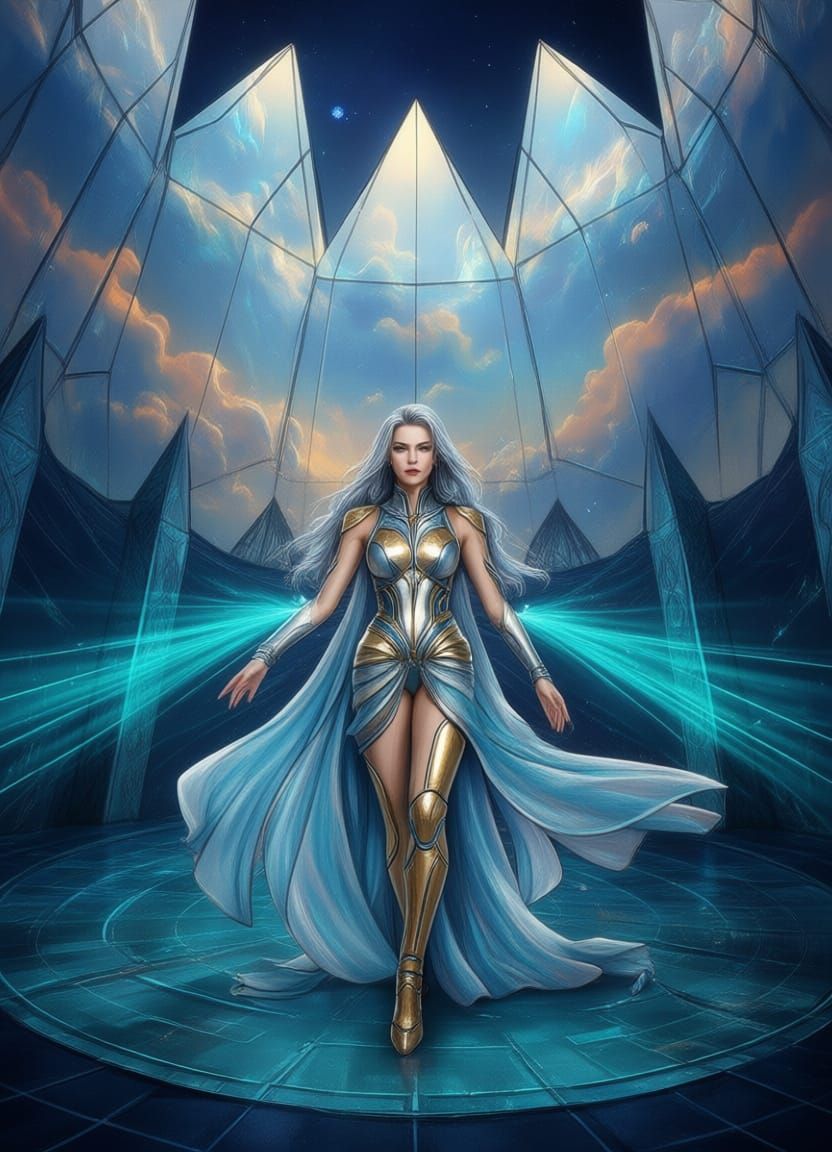 Lemurian Crystal Temple with Healing Energy