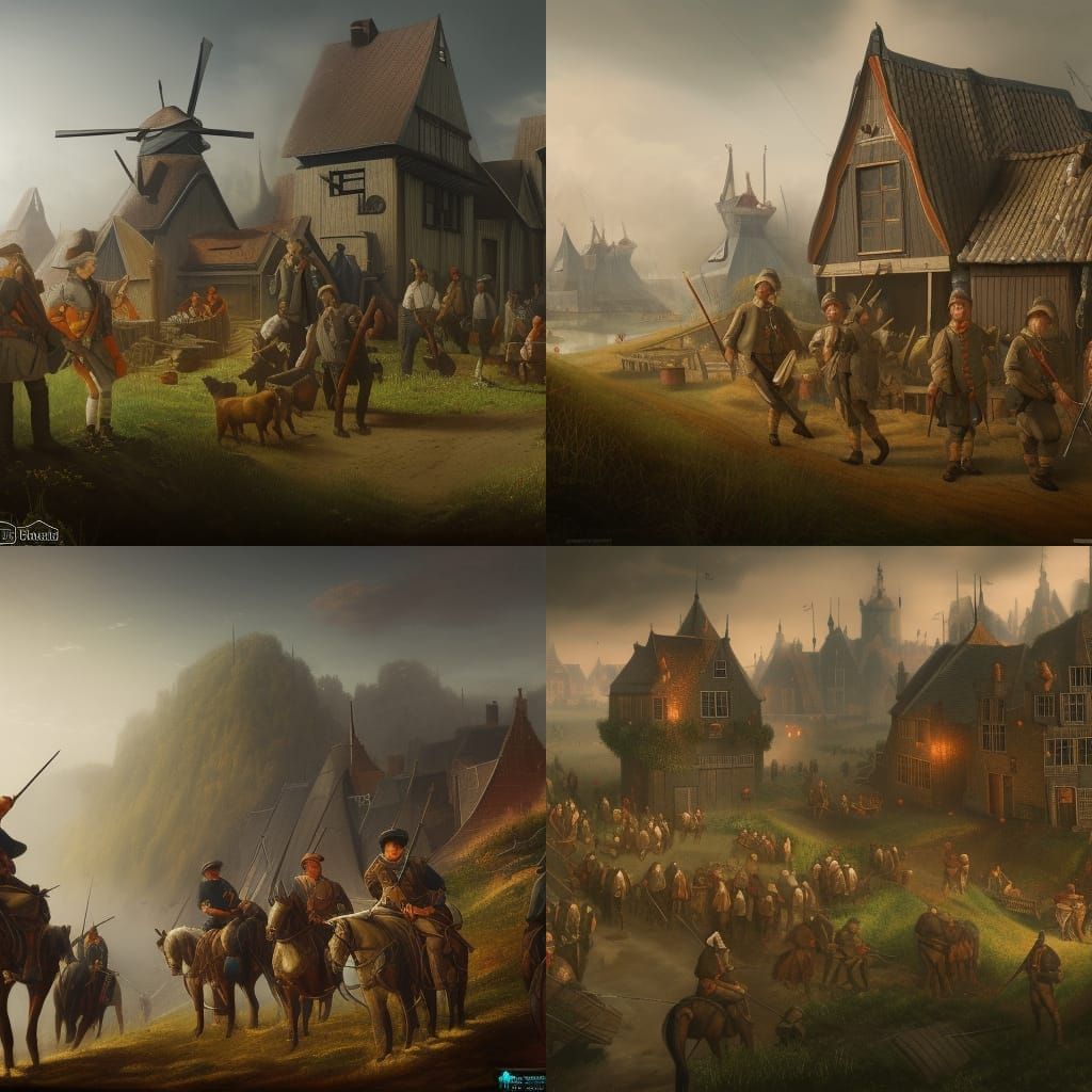 Dutch Peasants and Workers Army Concept Art