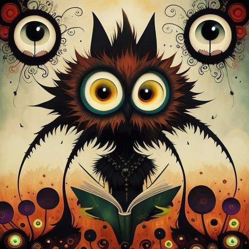 Gothic Punk Girl Reading: A Modern Fairytale