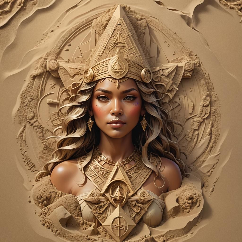 Sand Masonic Delta Castle on Dream Beach