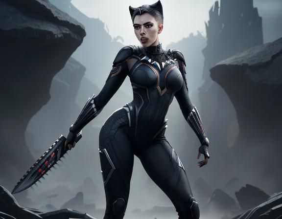 Scarlett Johansson as Black Panther