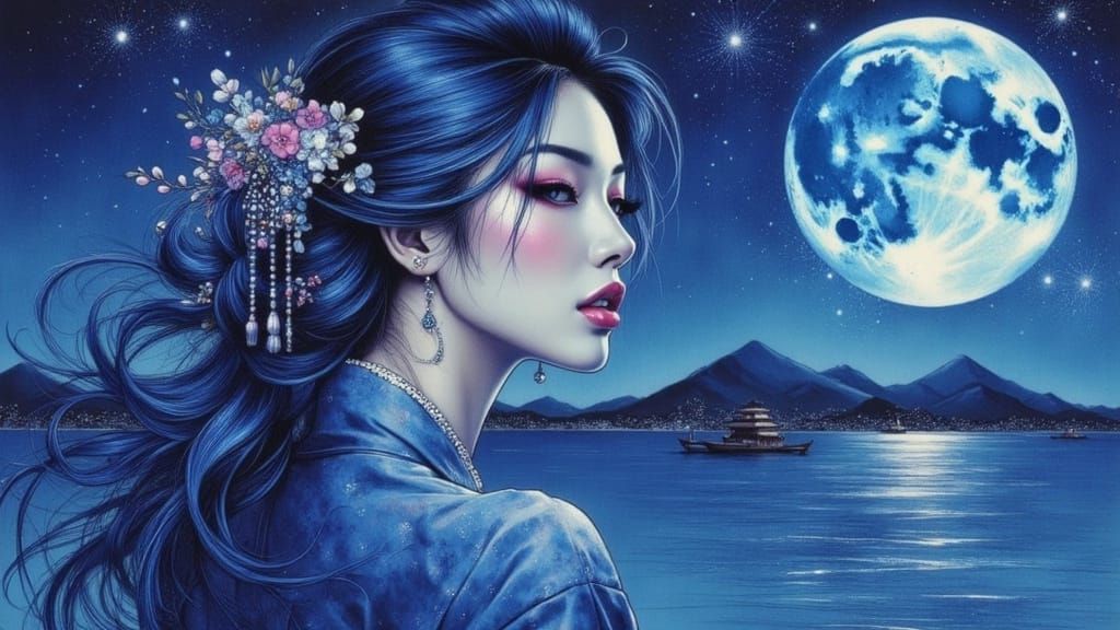 'A Cobalt Moon's Horizon'