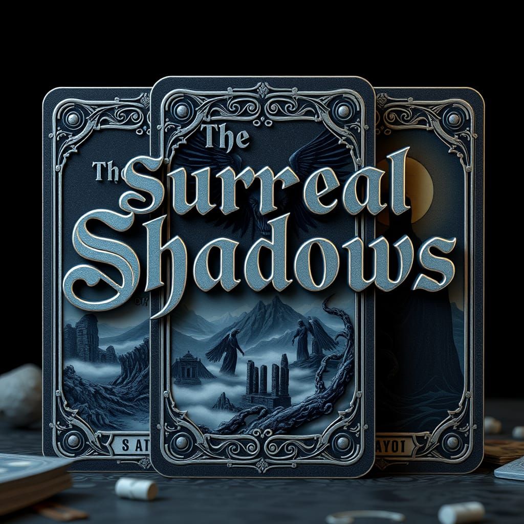 Surreal Shadows Tarot Deck in a Fantastical Style