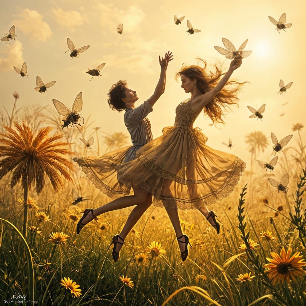 Summer Whispers: A Realistic Fantasy Scene