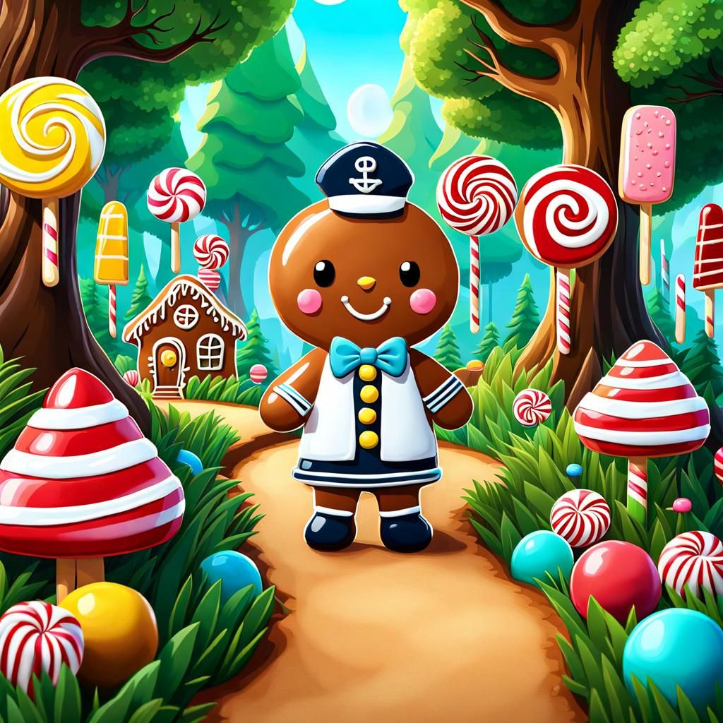 Gingerbread Cookie Say: “Hello”! 👋🏼🍭😋