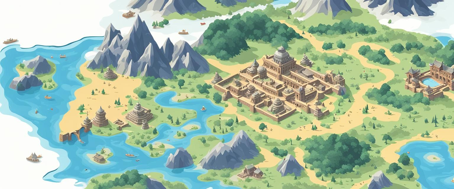 Detailed Map with Enhanced Graphics