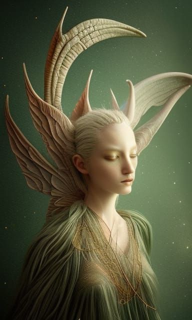Celestial Fairy in Surreal Starscape: Fairytale Art