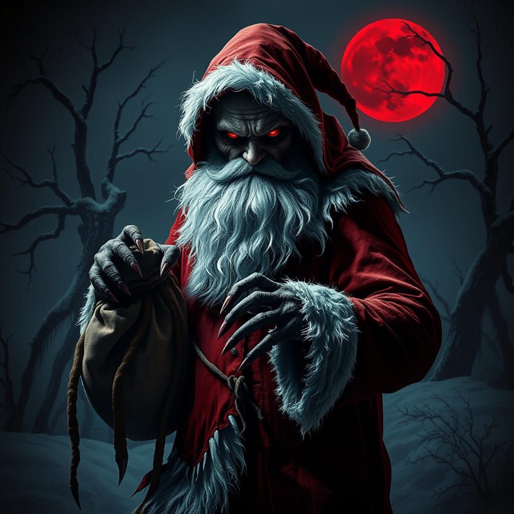 Sinister Santa Emerges from the Shadows