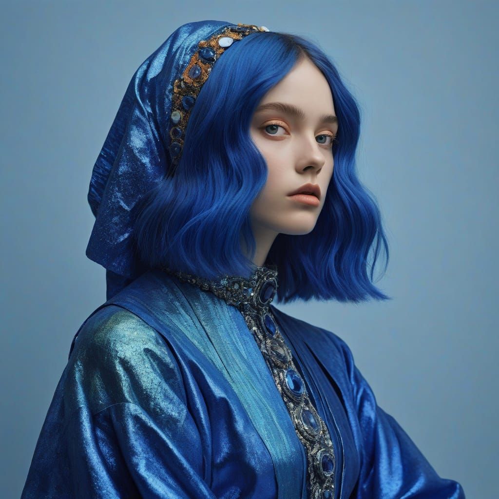 Mythic Sapphire Fashion Masterpiece in Indigo