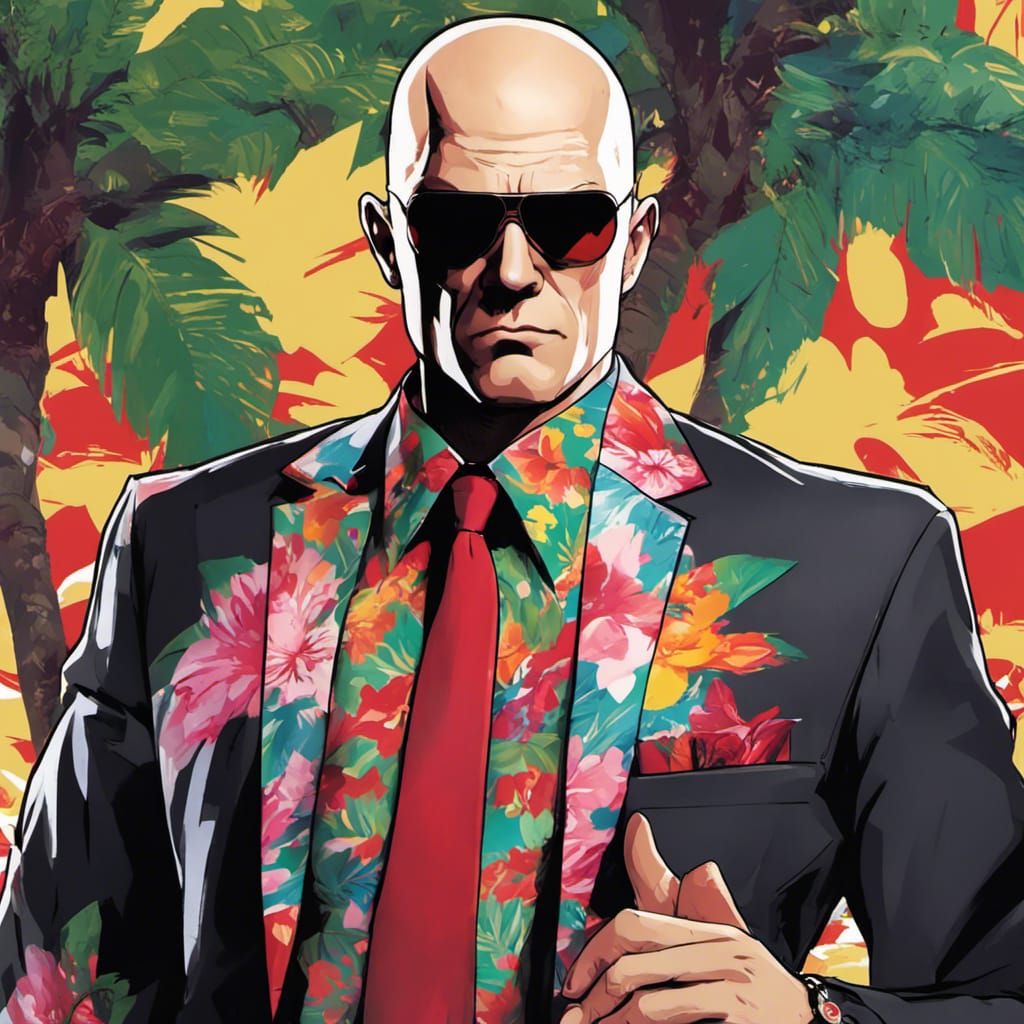 Agent 47 can blend into any environment...