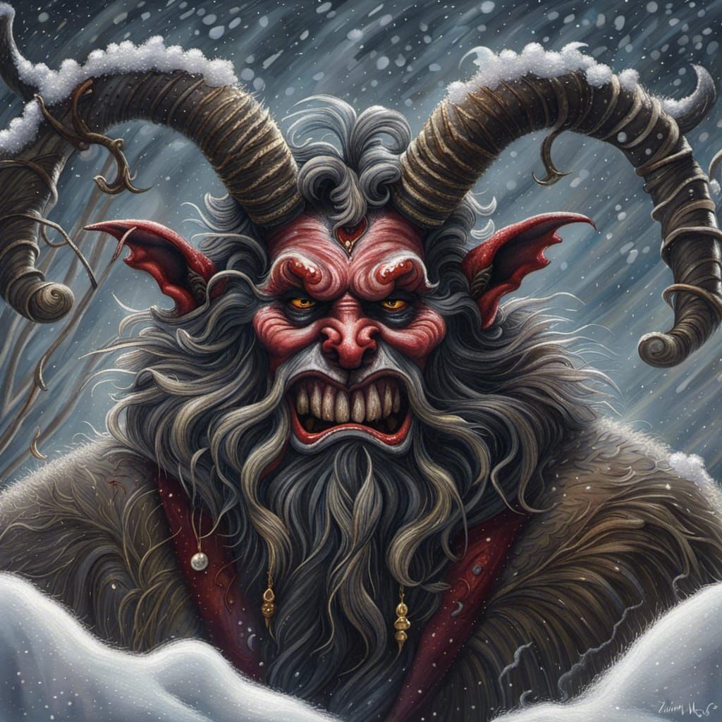 Smile for your portrait, Krampus