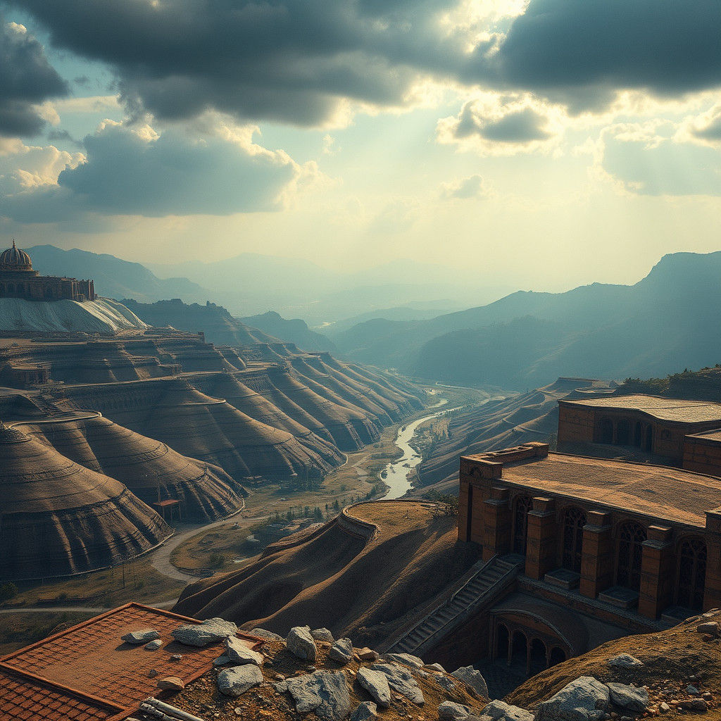 Cappadocia and PUBG Map Fusion in Cinematic Style