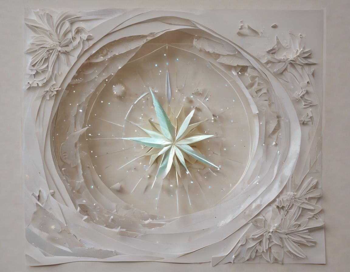 Heavenly Kirigami Comet Breaks Through Window