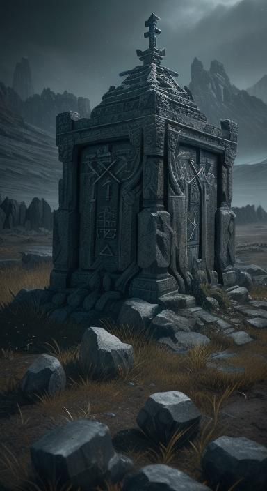 Earth Runes with Cinematic Lighting