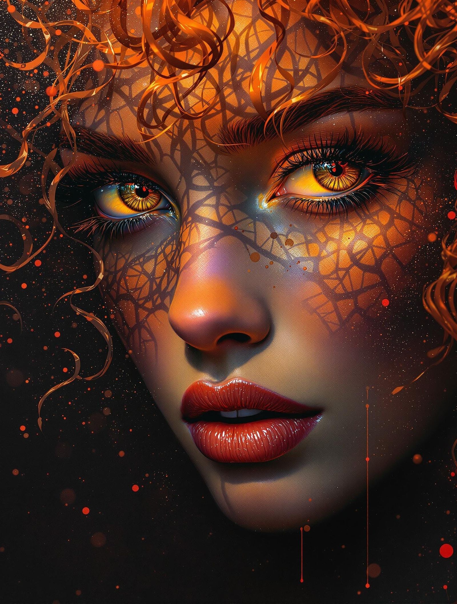 Hyperrealistic Goddess Portrait in Dramatic Lighting