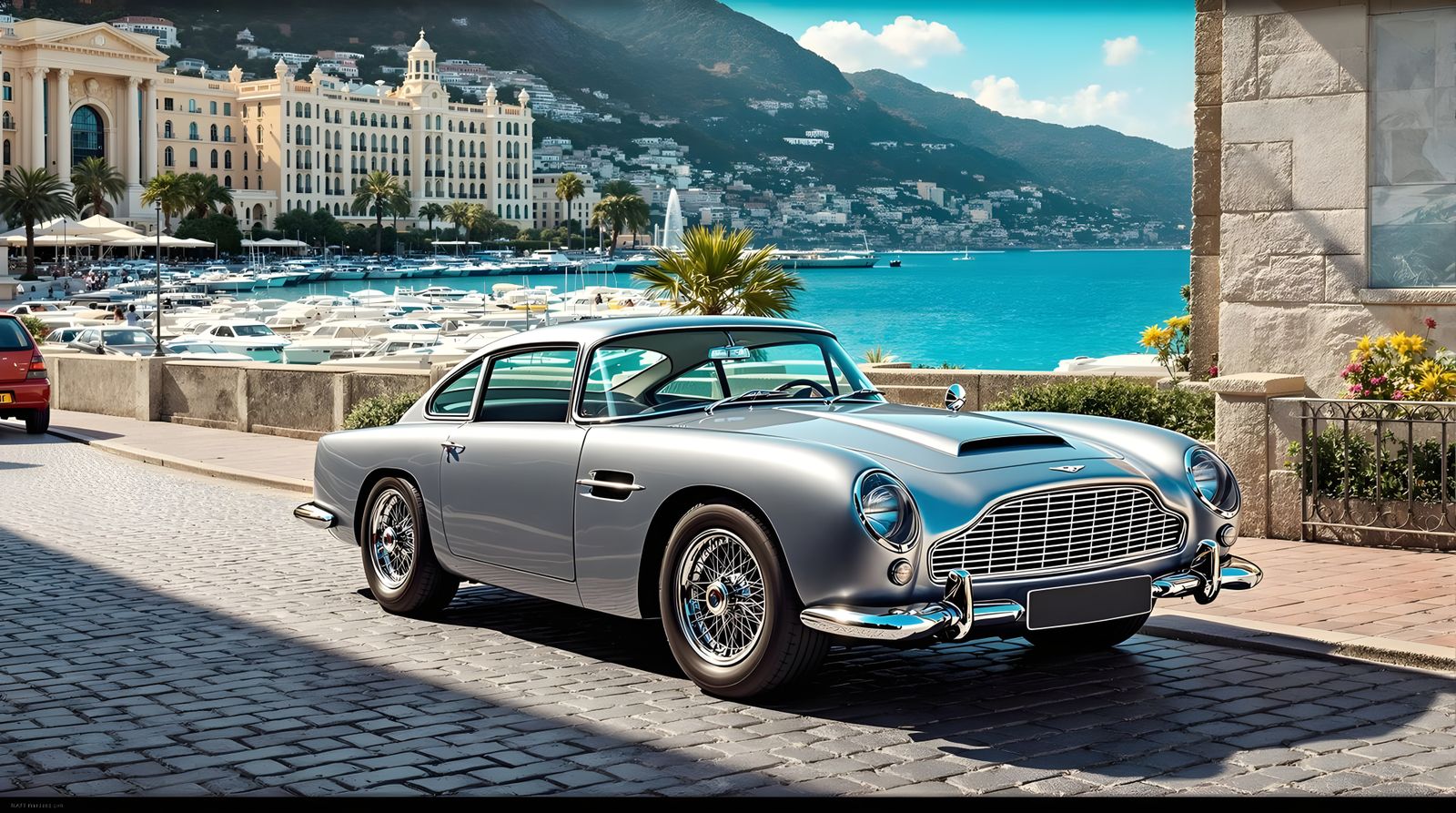 Classic 1963 Aston Martin DB5 in Monaco