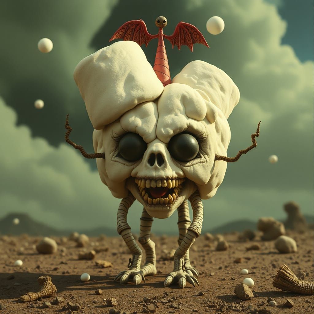 Marshmallowpunk Creature on Album Cover