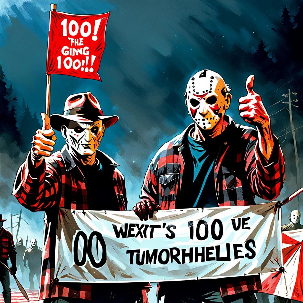 Freddy and Jason Celebrate 100 Days