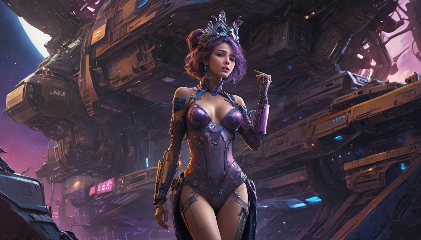 A Space scrapyard princess