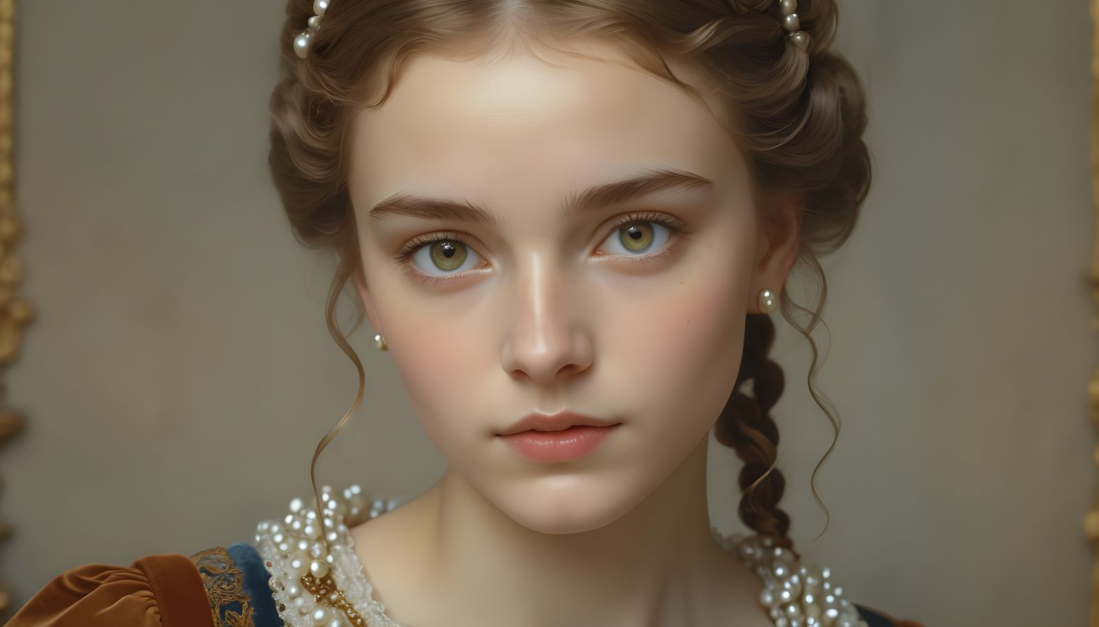 Ethereal Young Woman's Portrait in Soft Focus