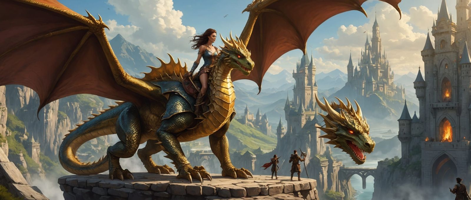 Dragon Rider in Gold Mine City