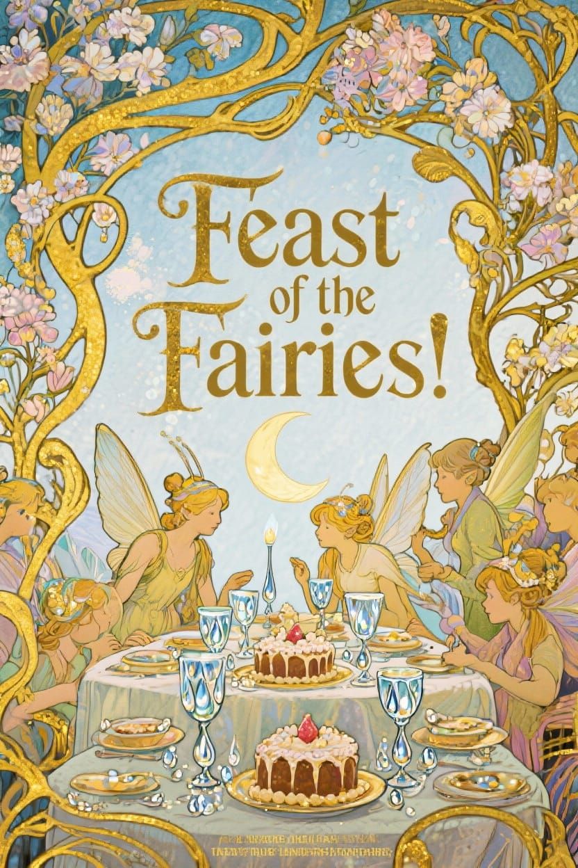 Art Nouveau Fairy Feast Advertisement