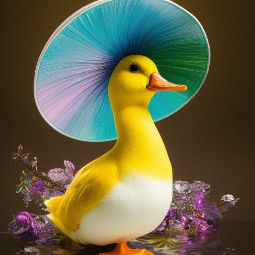5) Beautiful elegant yellow duck