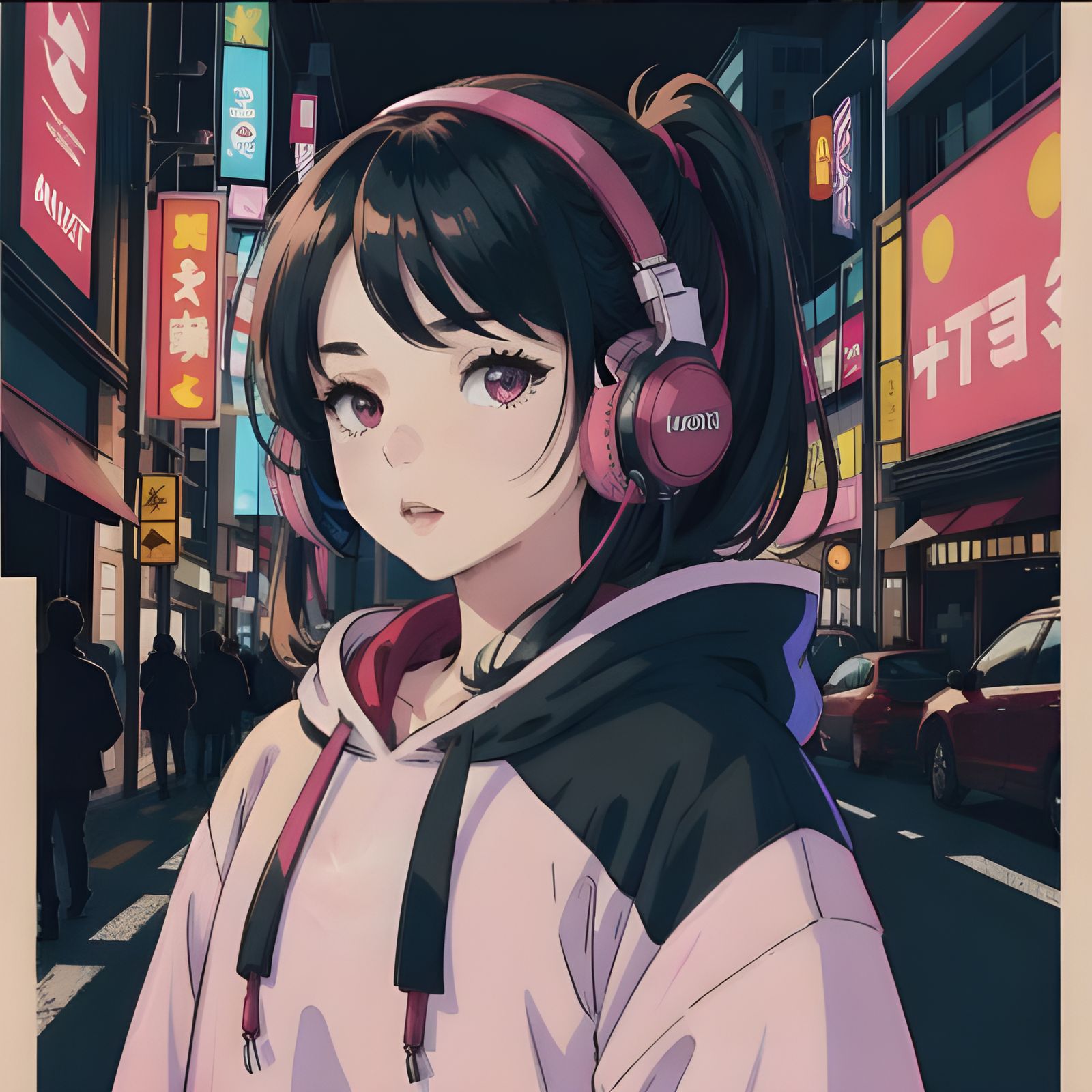 Vibes Graphic with Heart Accents