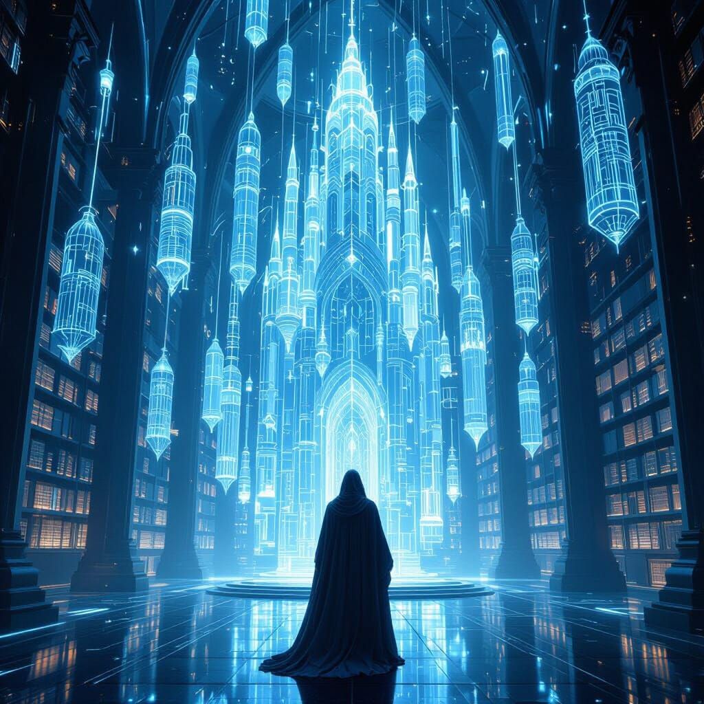 Endless Library of Habits Shaping a Cathedral of Life