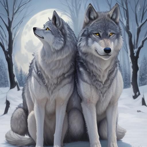 AI Image of Wolves