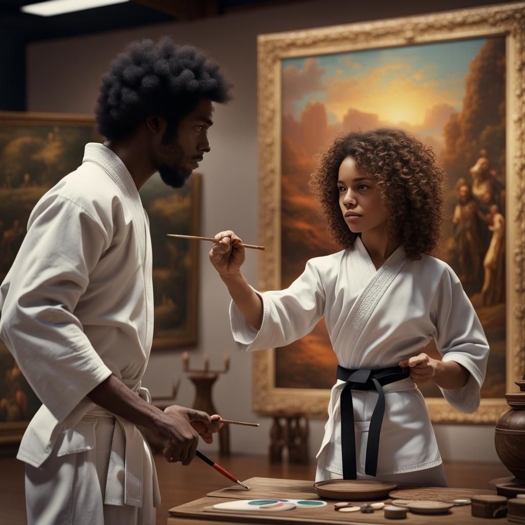 Young Karate Students Shine in 1970s Museum Setting