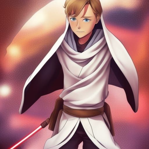 Obi-Wan Kenobi in Anime Style