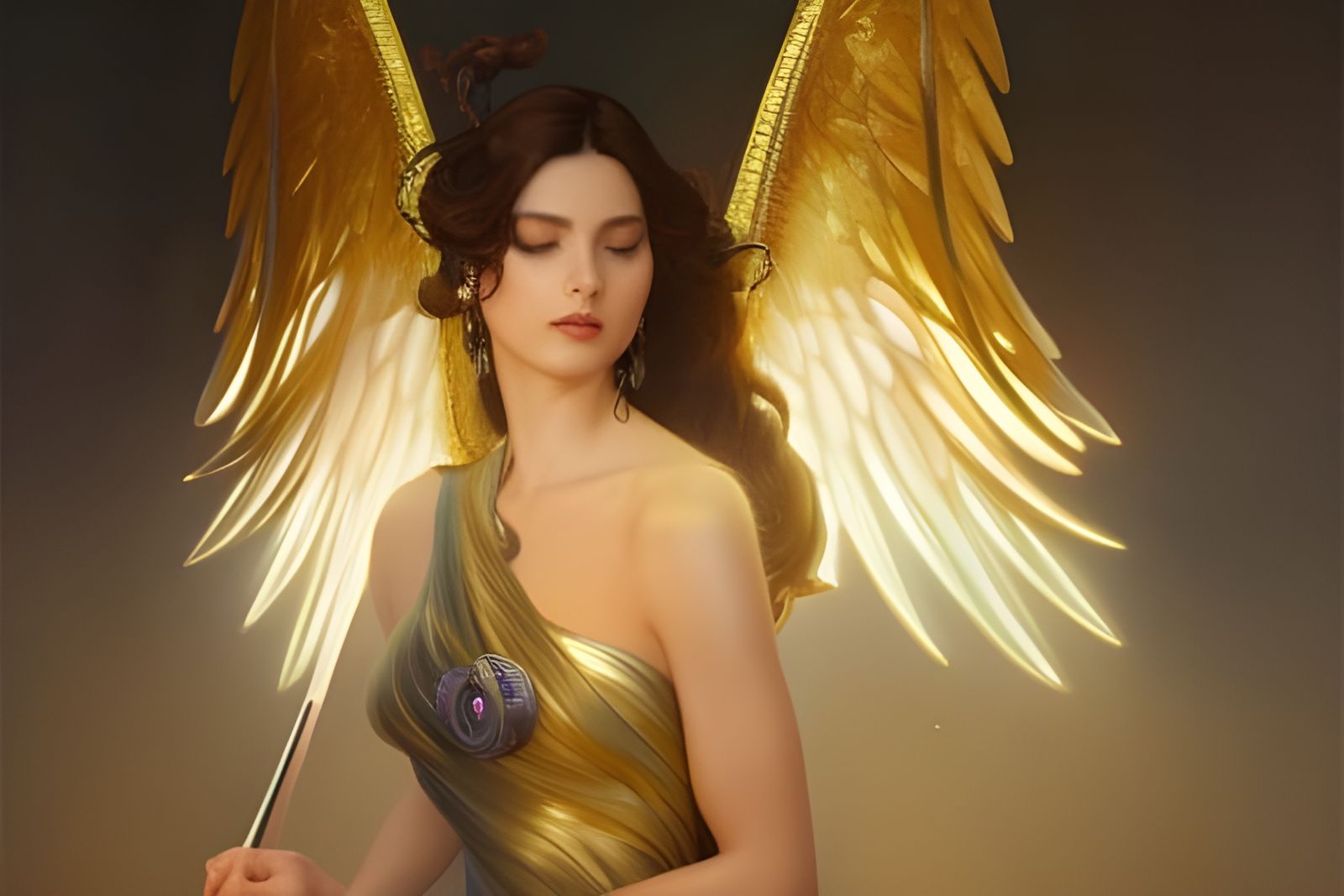 Angelic Violinist in Hyperdetailed Digital Art